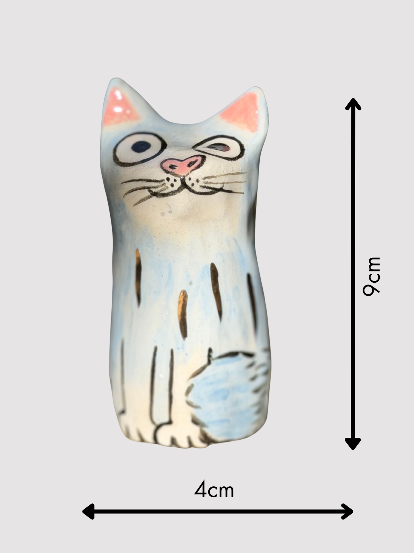 Lennie Blob - Shy blue with gold (small)