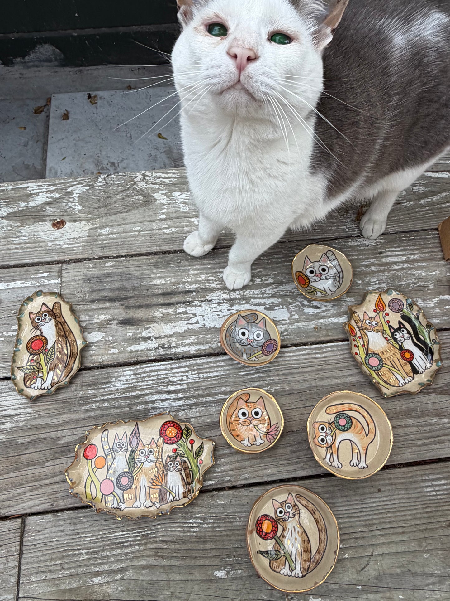 Whisker Dish - Tabby Love