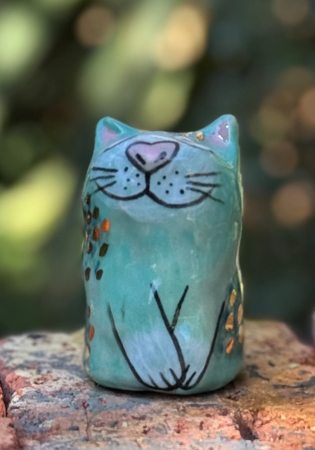 Lennie Blob - Shy blue with gold (Large)
