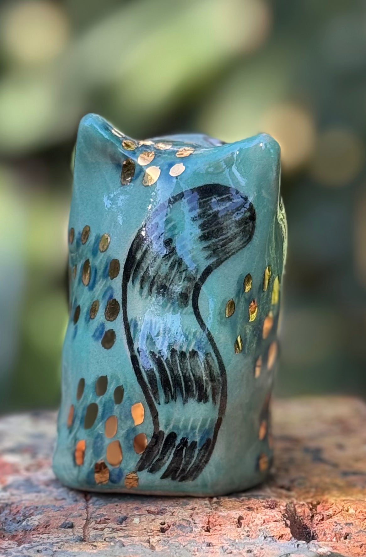 Lennie Blob - Shy blue with gold (Large)