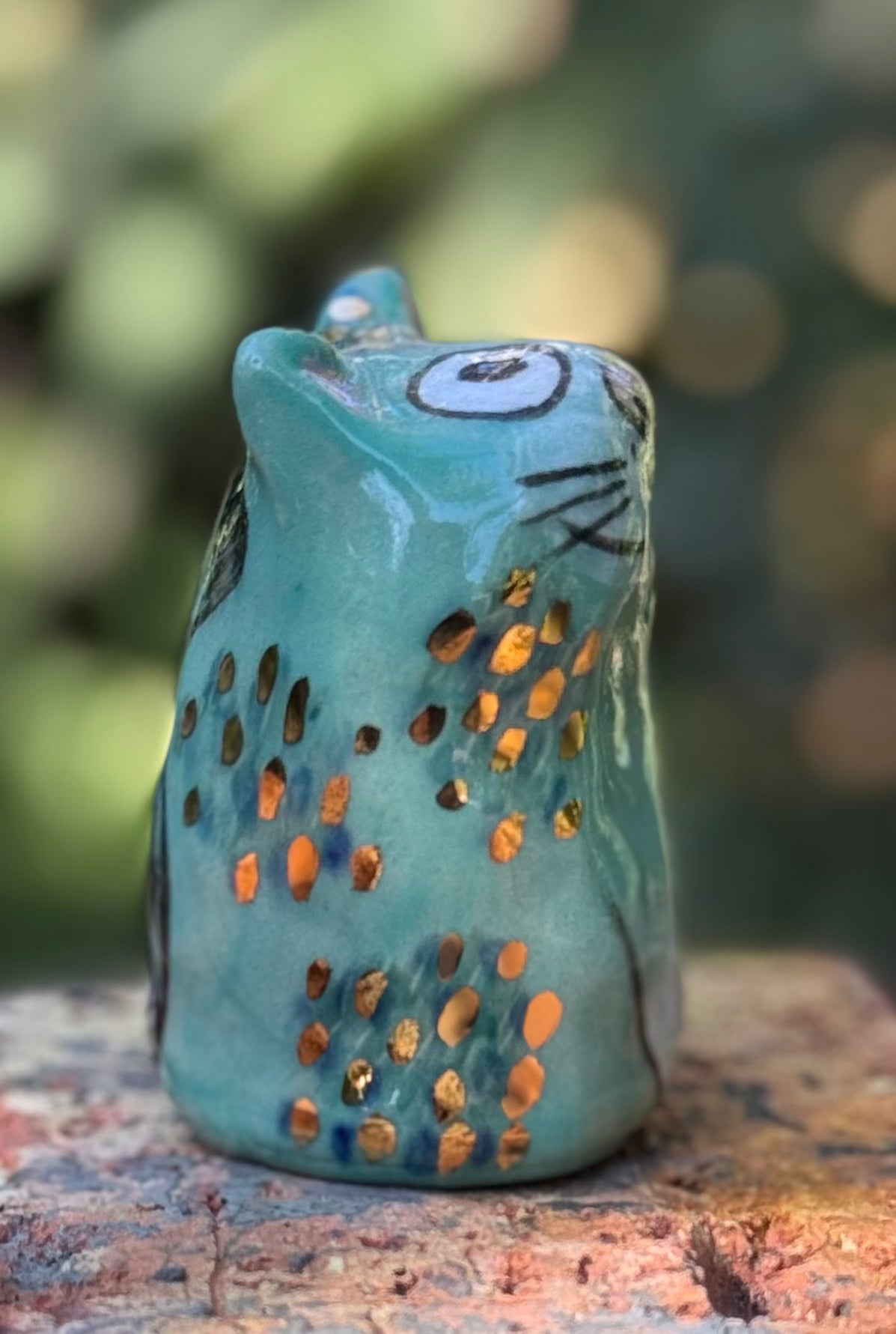 Lennie Blob - Shy blue with gold (Large)