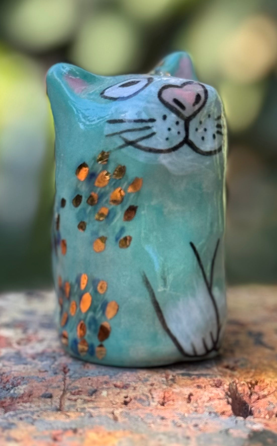 Lennie Blob - Shy blue with gold (Large)