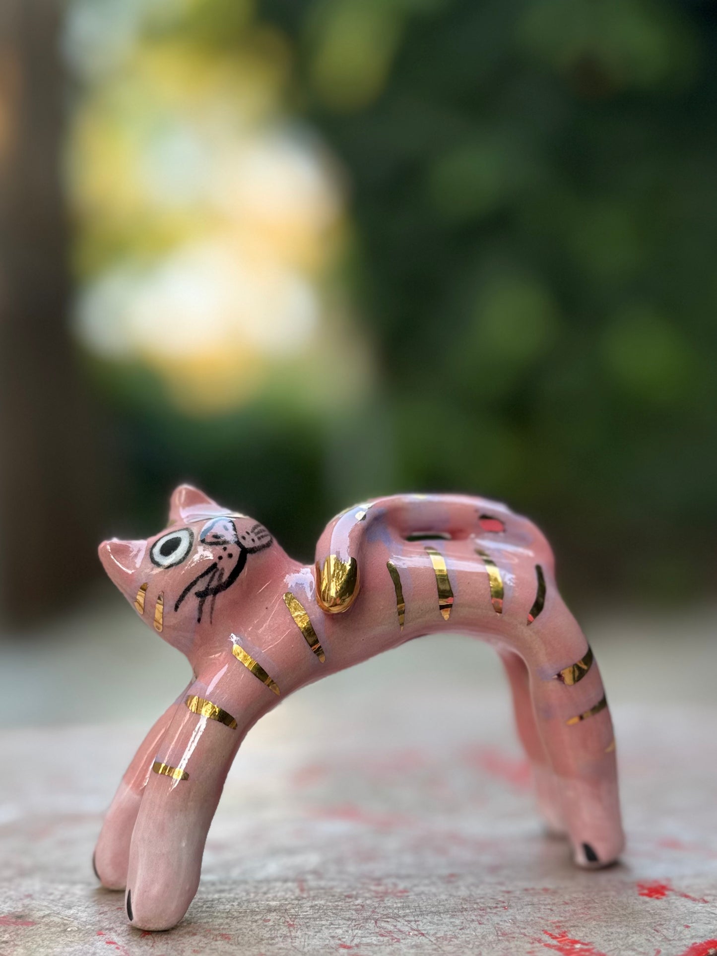 Rainbow Arch Cat – Purring Pink Blob