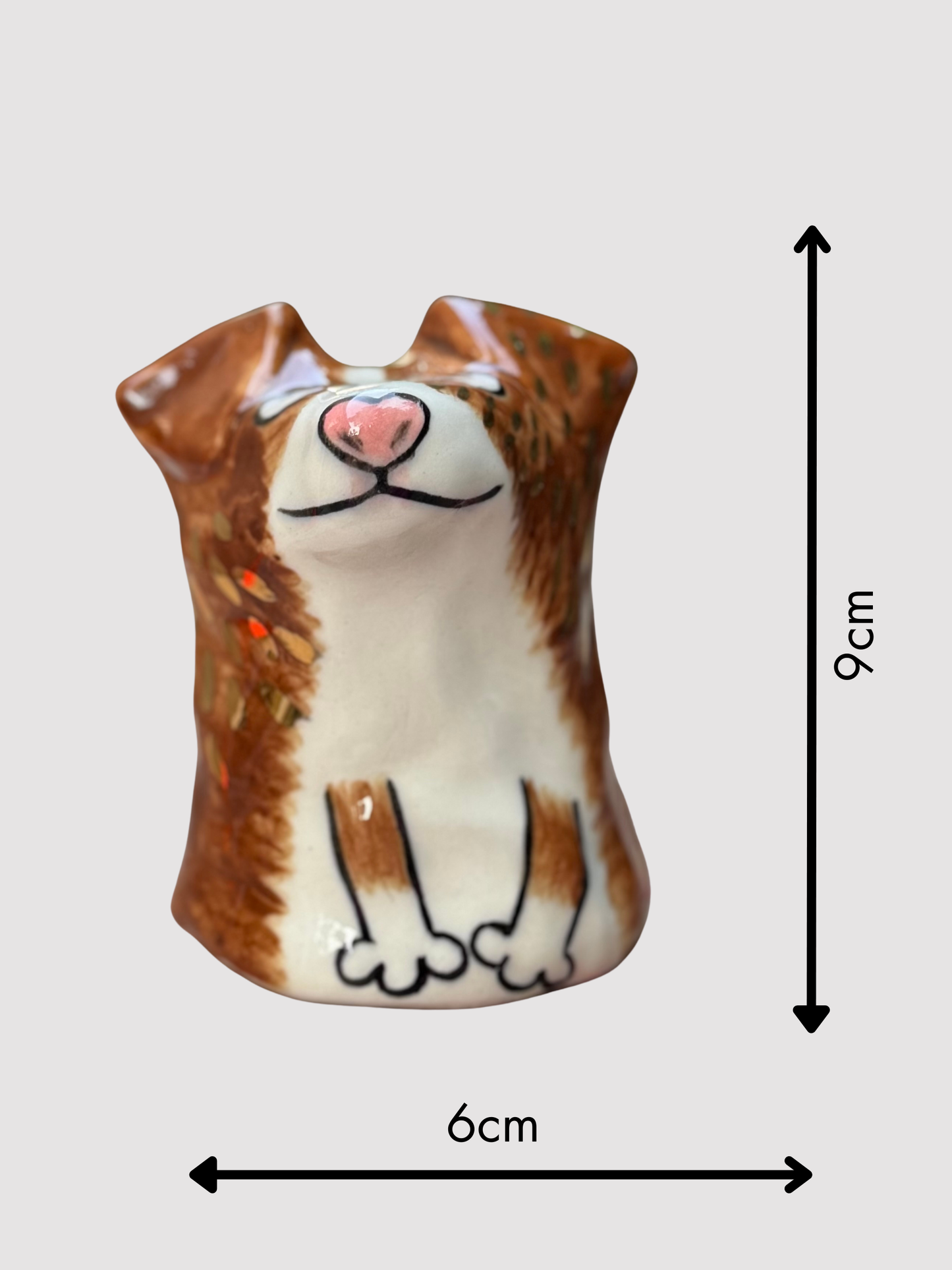 Roux Blob – The Playful Collie Pup Blob with gold (Large)