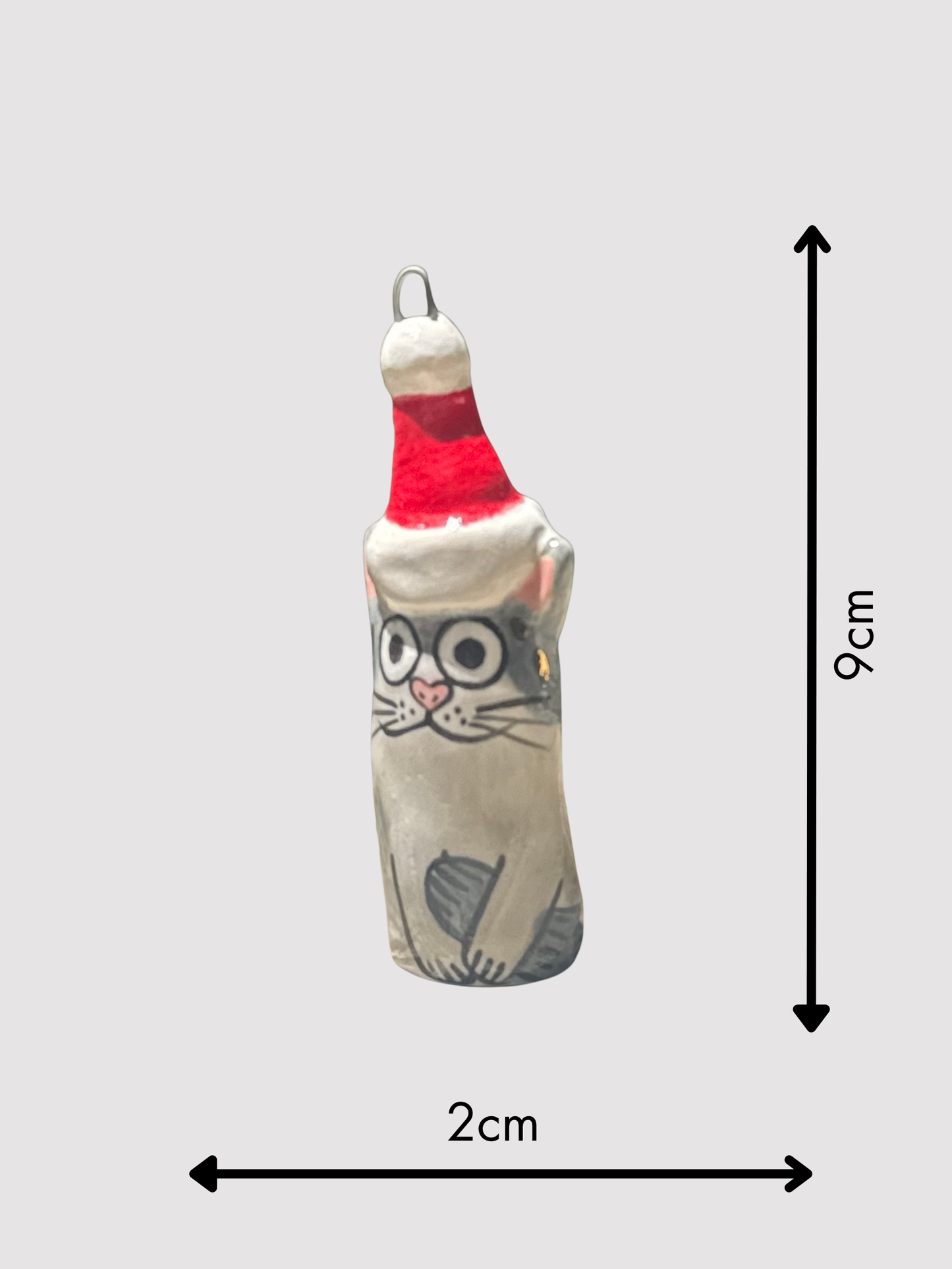 Small Klaus Blob – Hanging Christmas Hat Decoration with Gold (Limited Edition)