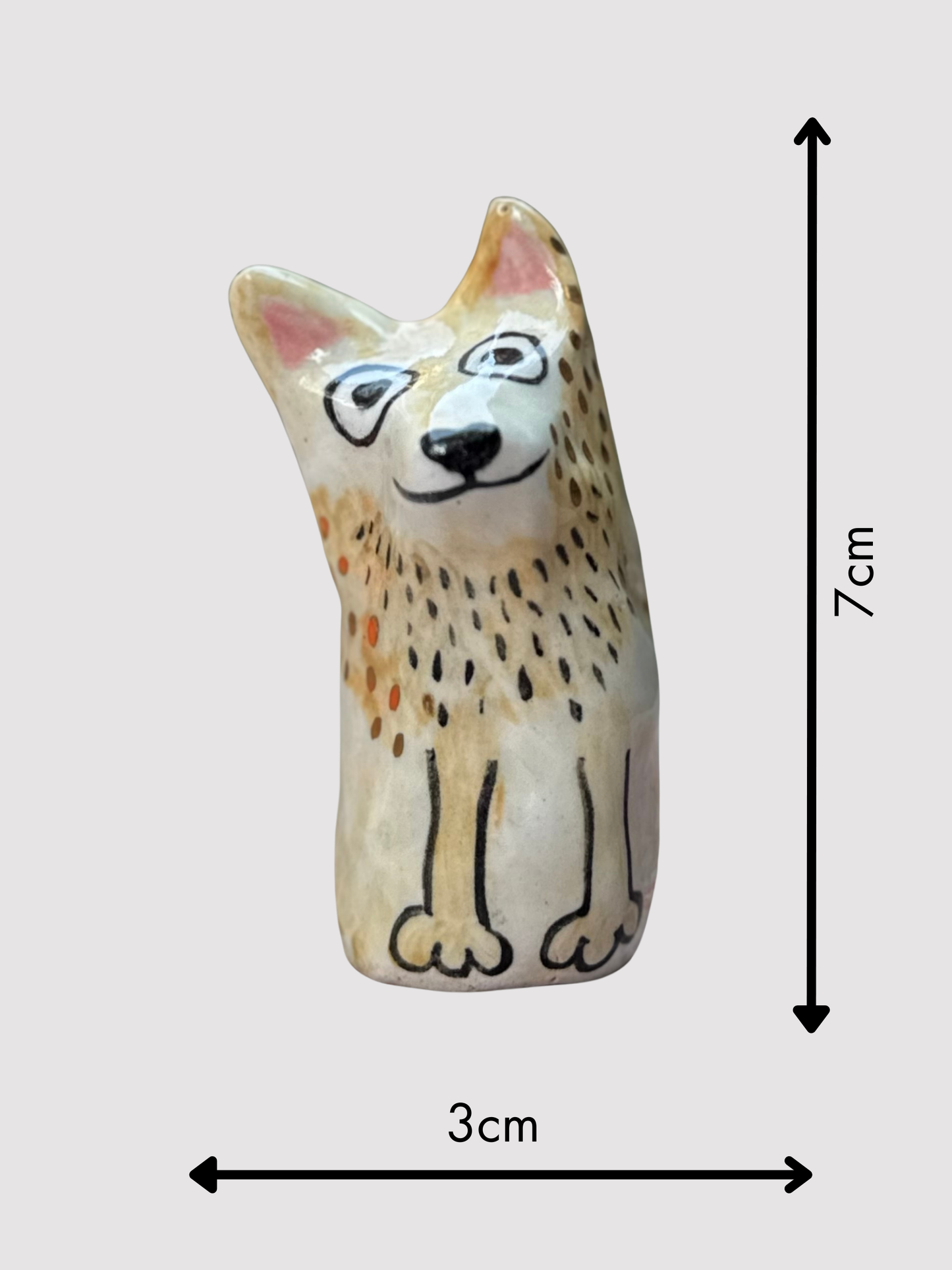 Roux Blob – The Curious Little Blob Dog with Gold (Small)