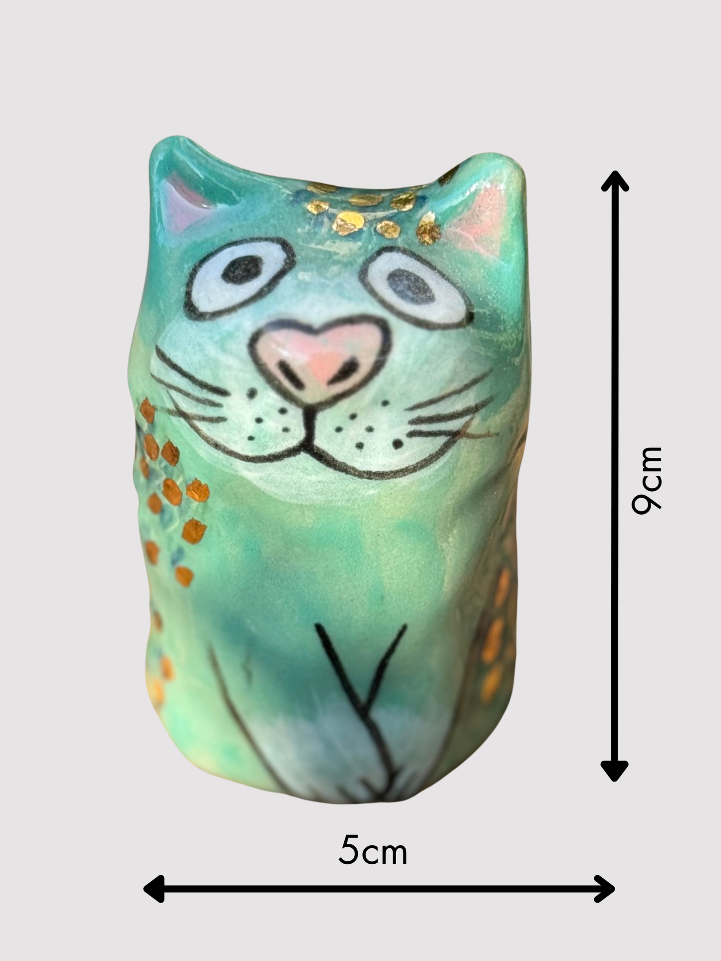 Lennie Blob - Shy blue with gold (Large)