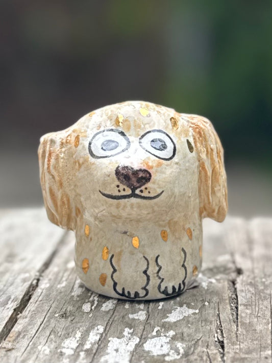 Small Roux Blob – The Tiny Sassy Poodle Blob with Gold