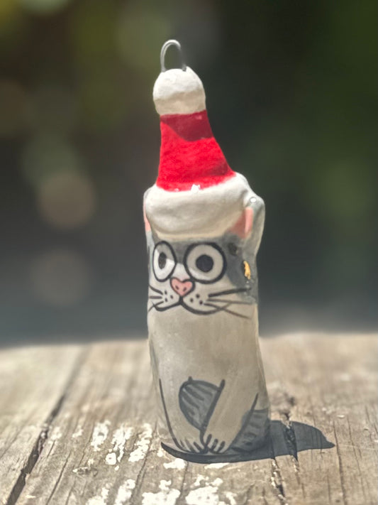 Small Klaus Blob – Hanging Christmas Hat Decoration with Gold (Limited Edition)