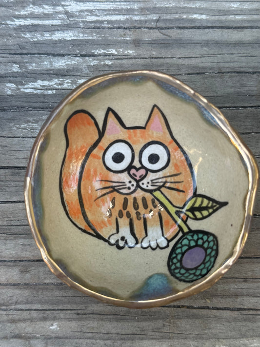 Whisker Bowl - Tiny Ginger Ball  (Extra Small)