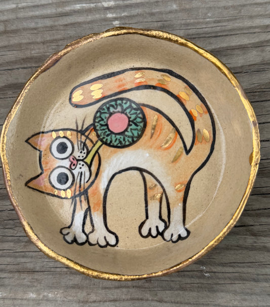 Whisker Dish -  Ginger Arch (Small)
