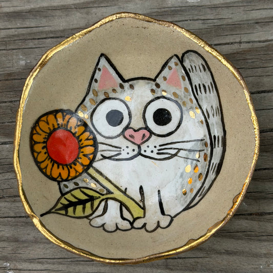 Whisker Bowl - Sweet Grey Ball  (Small)