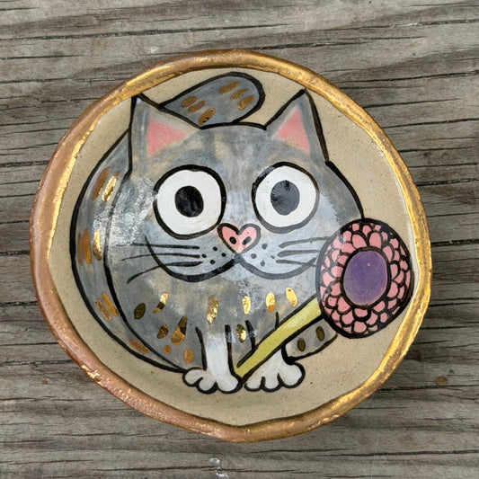 Whisker Bowl - Tiny Grey Ball (Extra Small)