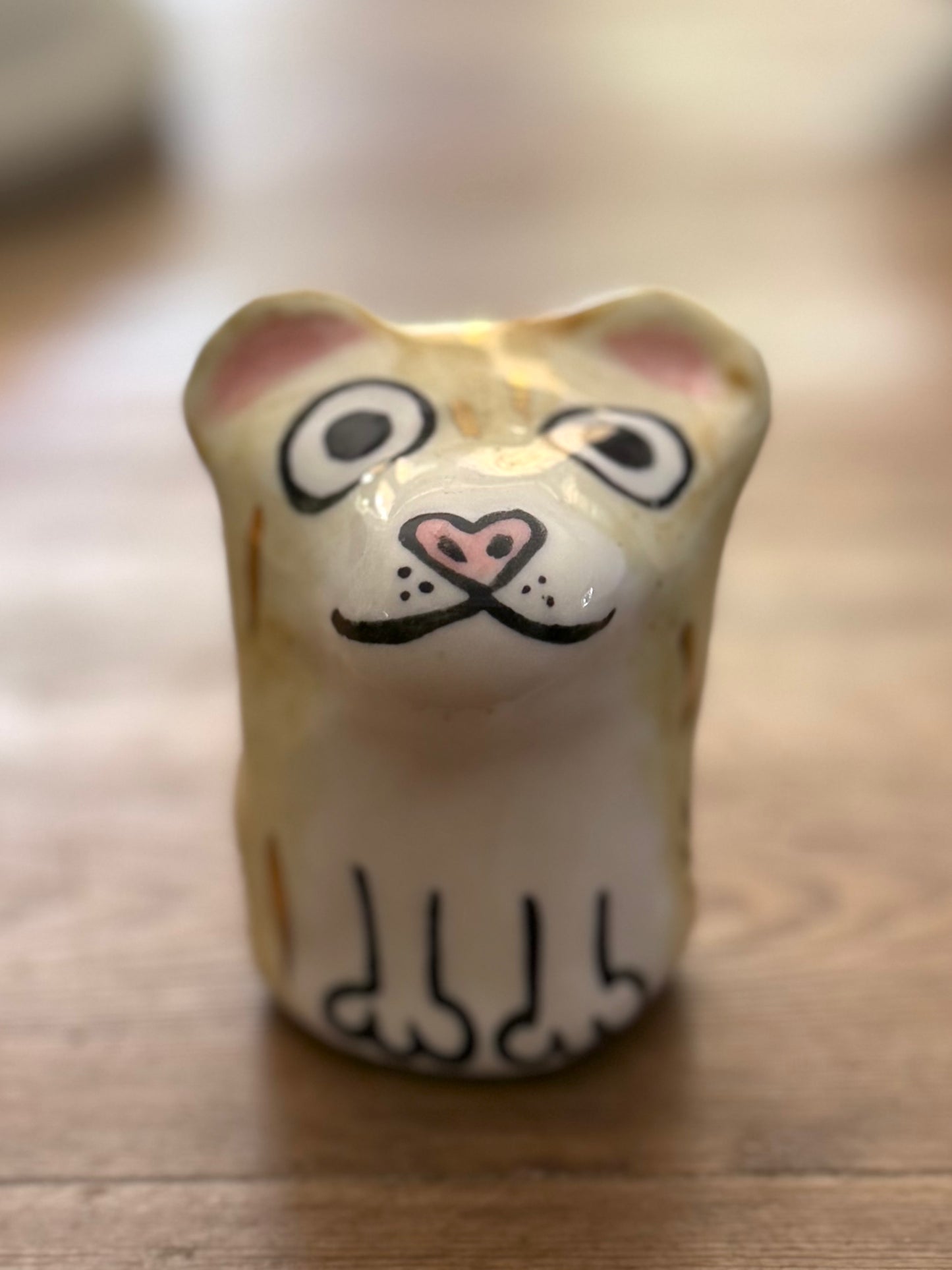 Small Roux Blob – Tiny Ears Blob Dog with Gold