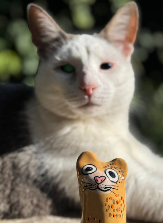 Oliver Blob - Dusty ginger with gold (medium)