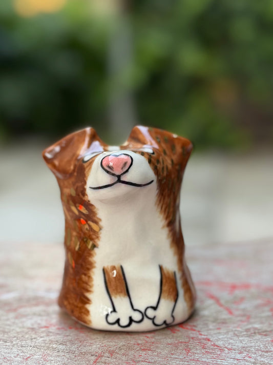 Roux Blob – The Playful Collie Pup Blob with gold (Large)