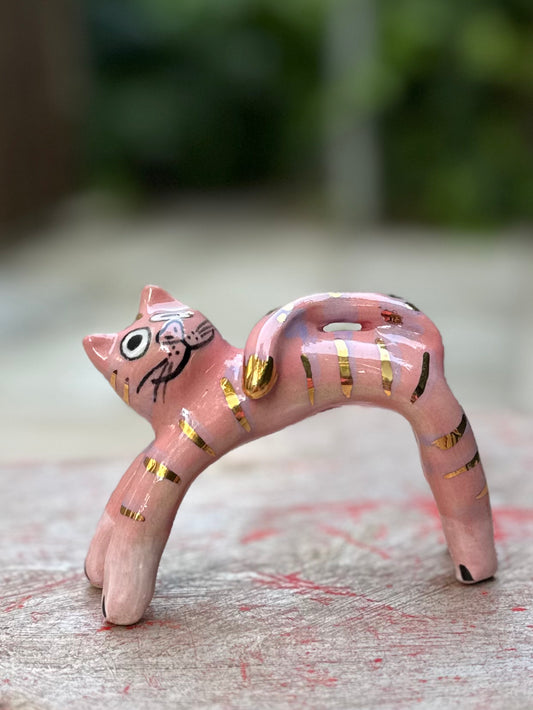 Rainbow Arch Cat – Purring Pink Blob