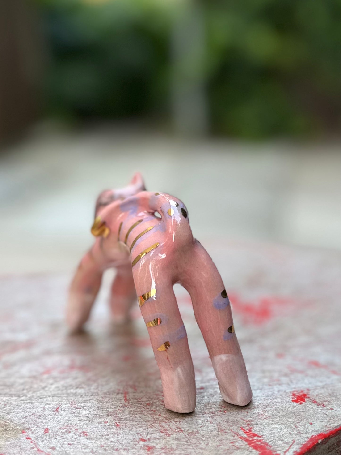 Rainbow Arch Cat – Purring Pink Blob