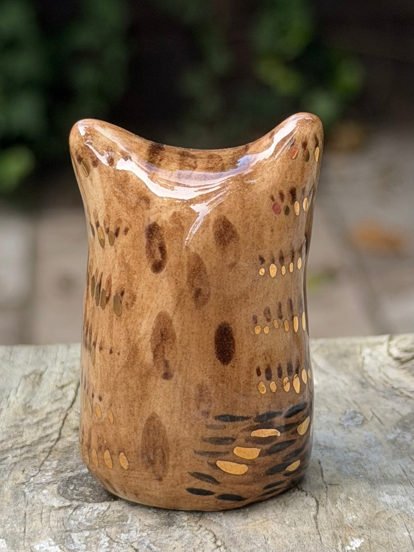 Tiny Tabby Blob – The Sass Master with gold (Extra Extra small)