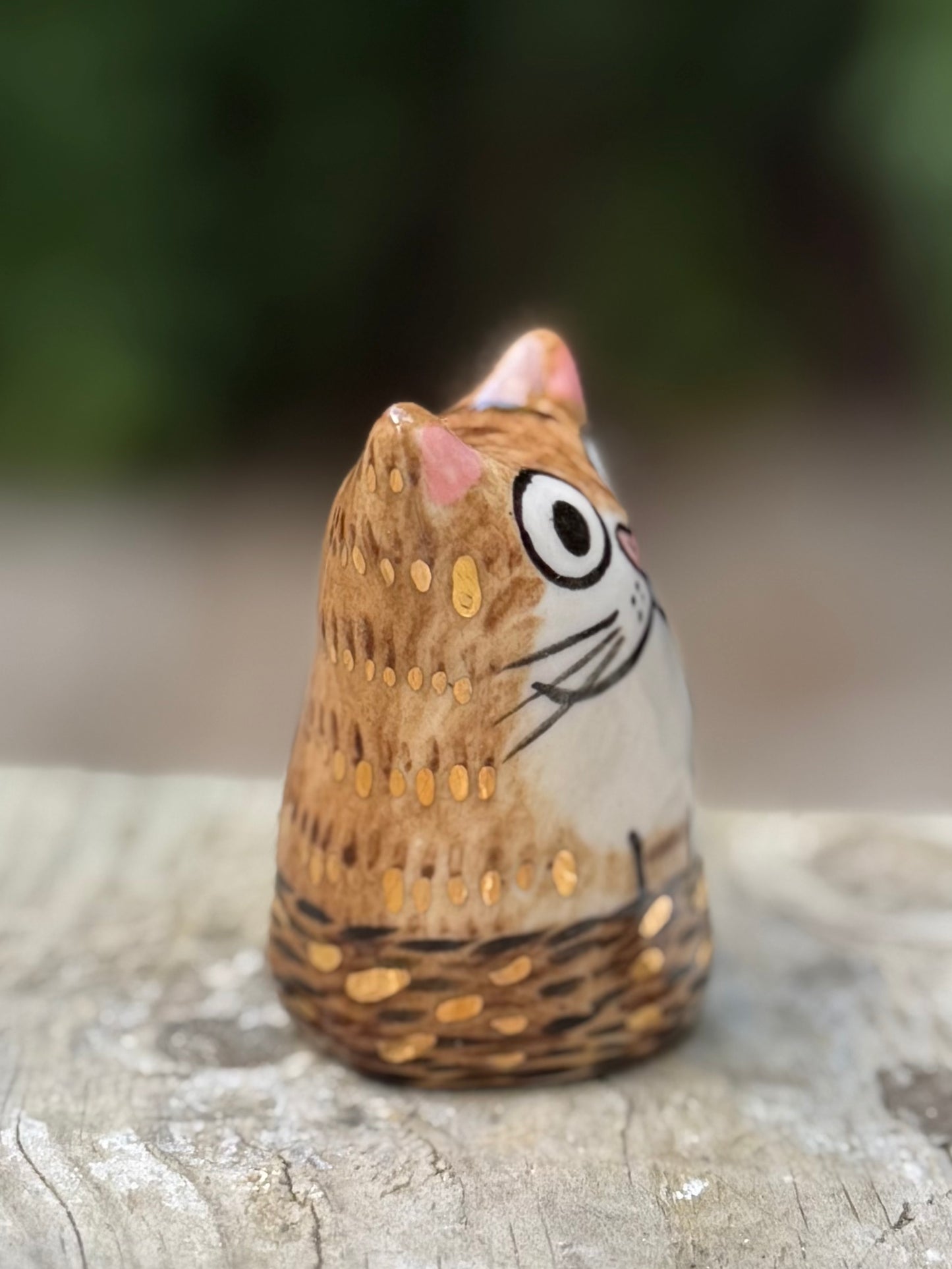 Tiny Tabby Blob – The Sass Master with gold (Extra Extra small)