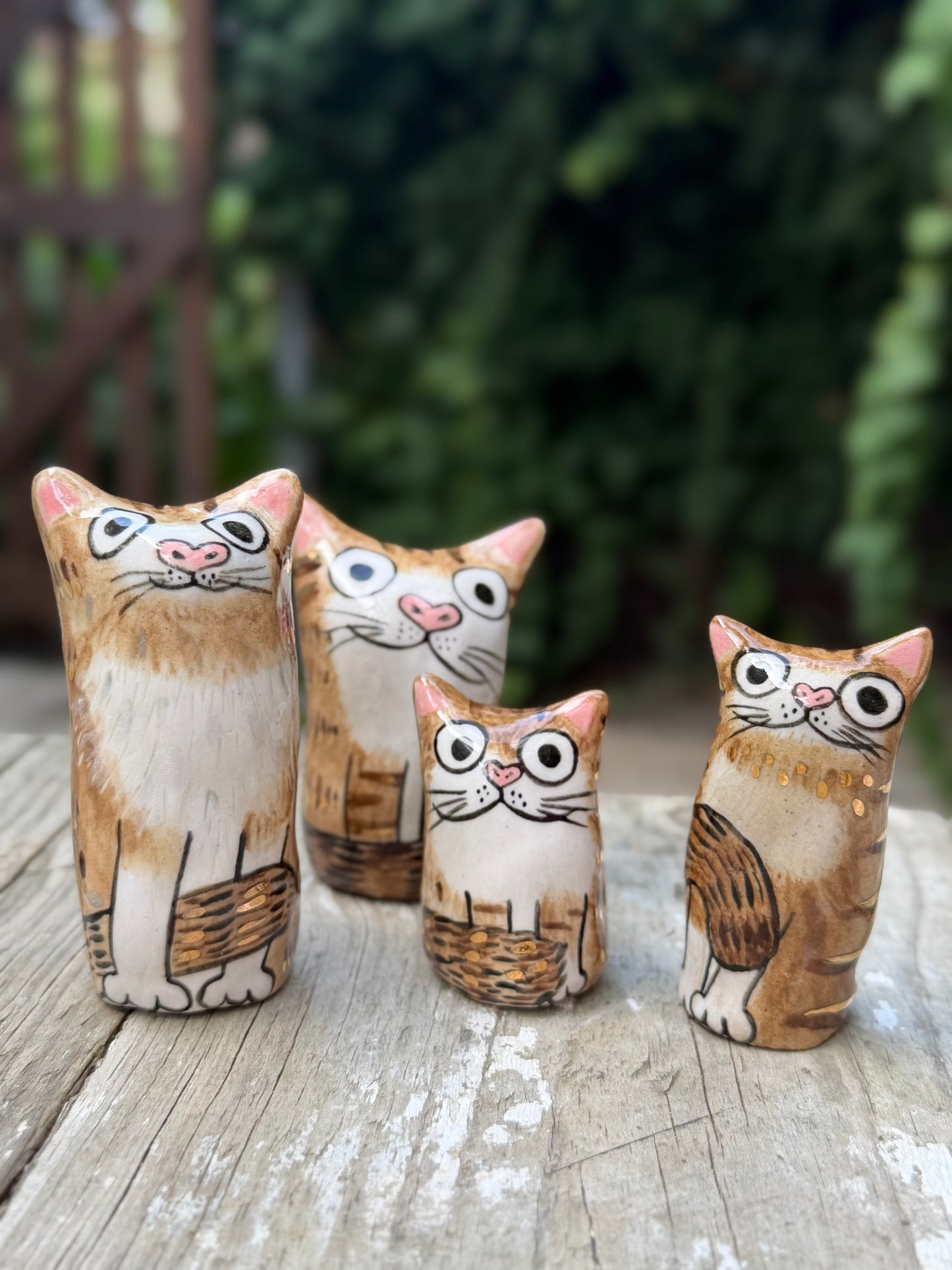 Tiny Tabby Blob – The Sass Master with gold (Extra Extra small)