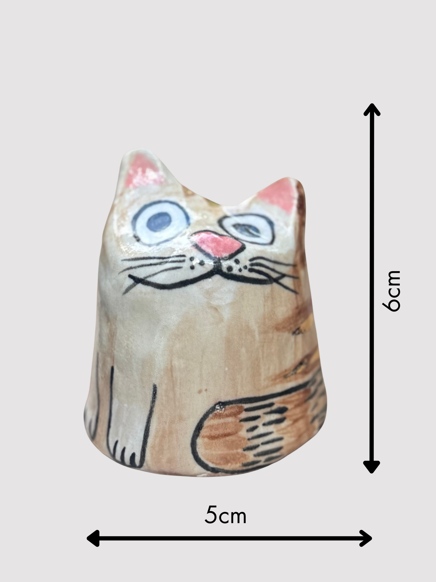Yuki Blob – Lazy Lounger Tabby Blob with Gold  (Medium)