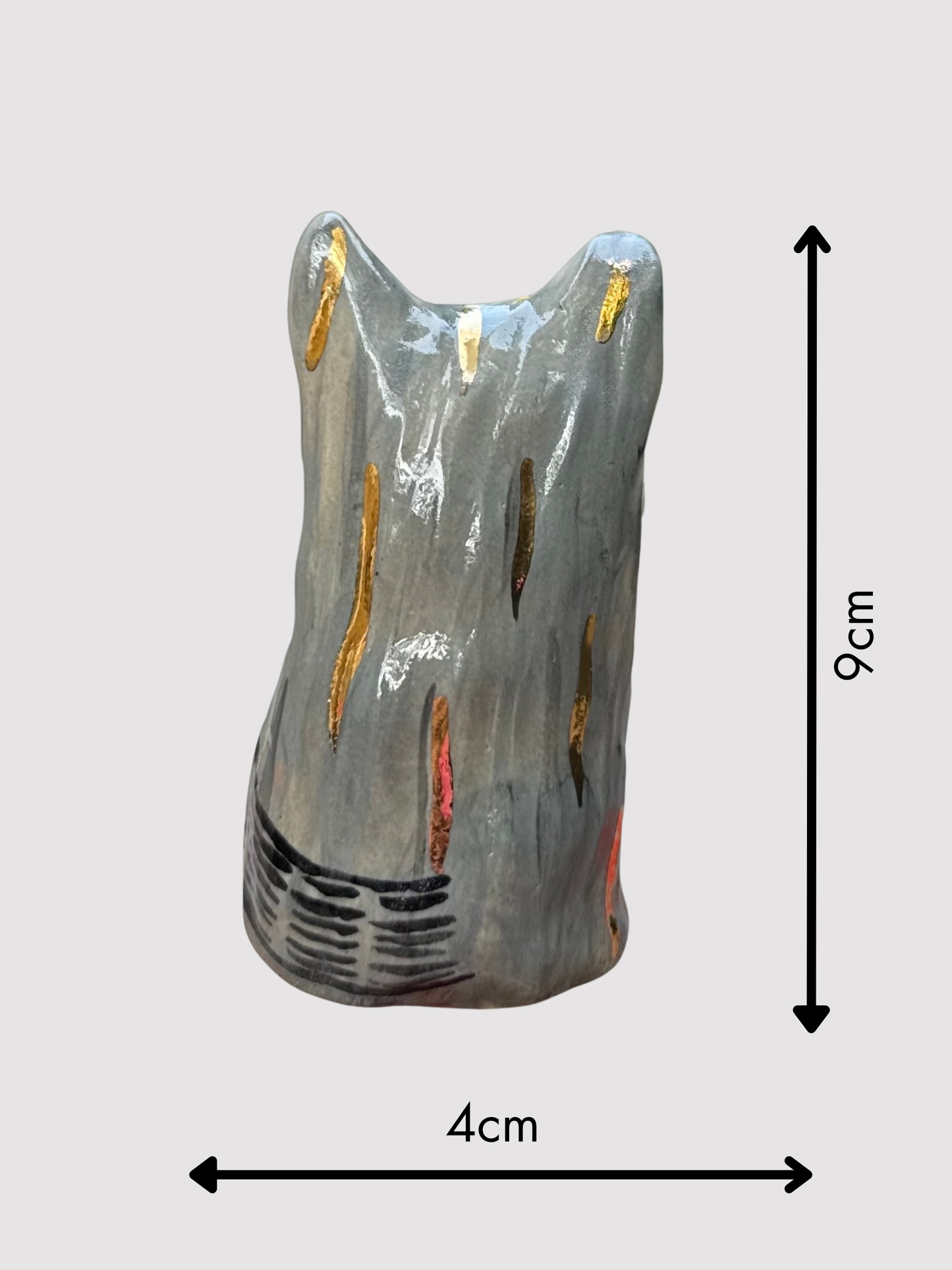 Roux Blob – The Friendly Wolf Blob with Gold (Medium)